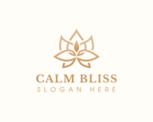 Wellness Candle Lotus logo design