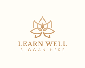 Wellness Candle Lotus logo design