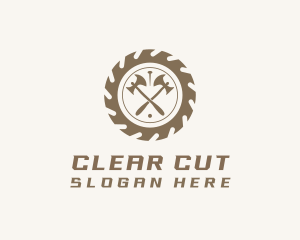 Axe Wood Cutting Lumberjack  logo design