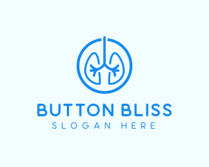 Blue Lung Organ logo design