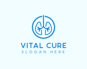 Blue Lung Organ logo design