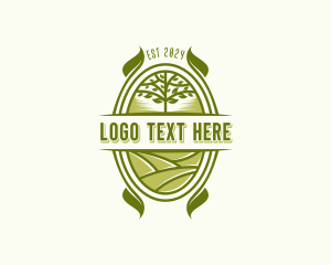 Tree Planting Garden Logo