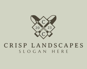 Landscaping Shovel Horticulture logo