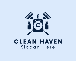 Home Cleaning Tools  logo design