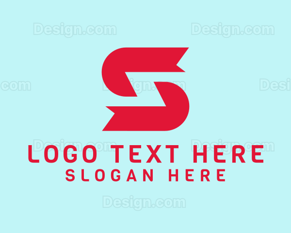 Red Tech Letter S Logo