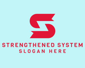 Red Tech Letter S  logo design