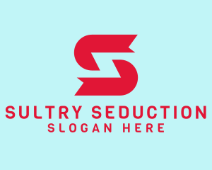 Red Tech Letter S  logo design