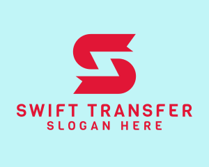 Red Tech Letter S  logo design