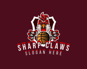 Basketball Player Rooster logo design