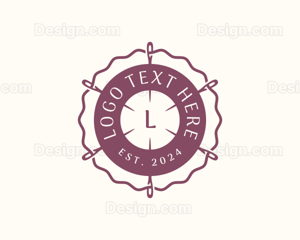 Embroidery Needle Thread Logo