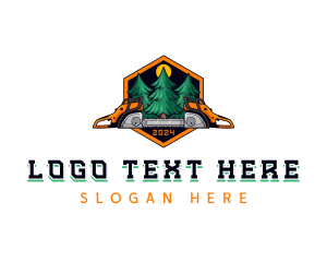 Chainsaw Lumberjack Logging logo