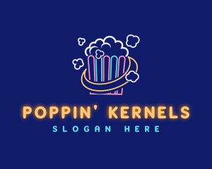 Cinema Popcorn Snack logo