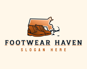 Massachusetts Boots Footwear logo design