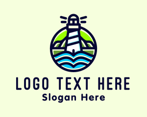 Coastal Sea Lighthouse logo