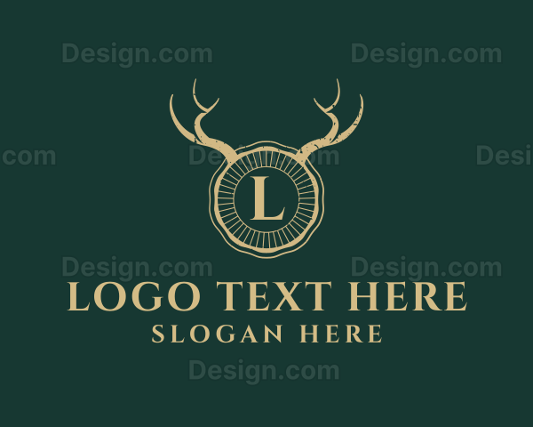 Wildlife Horn Antlers Logo