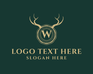 Wildlife Horn Antlers logo design