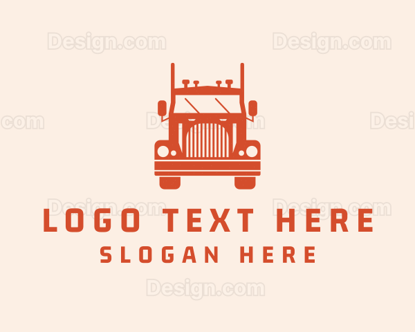 Orange Freight Truck Logo