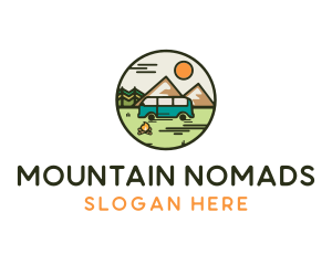 Nature Travel Camping  logo design