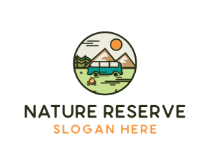 Nature Travel Camping  logo design