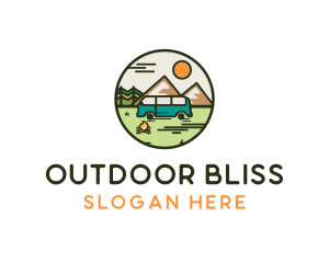 Nature Travel Camping  logo design