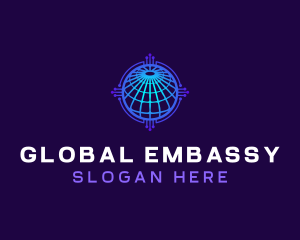 Global Technology Network logo design