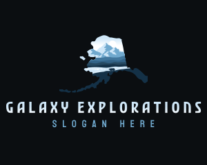 Denali Mountains Alaska logo design