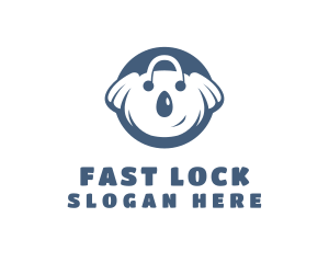 Koala Bear Lock logo design