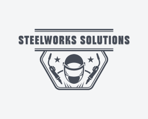 Industrial Steelworks Welder logo design