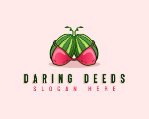 Sexy Erotic Watermelon logo design