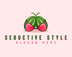 Sexy Erotic Watermelon logo design