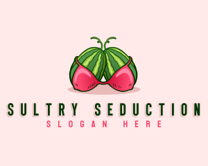 Sexy Erotic Watermelon logo design