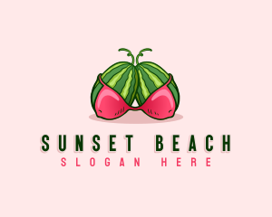 Sexy Erotic Watermelon logo design