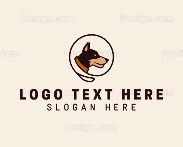 Pet Dog Leash Logo