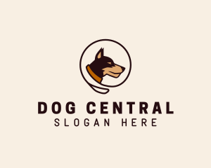 Pet Dog Leash  logo design