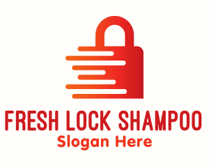 Red Fast Lock logo design