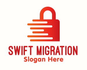 Red Fast Lock logo design