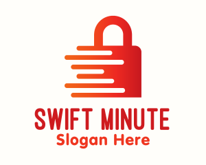 Red Fast Lock logo design