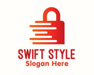 Red Fast Lock logo design