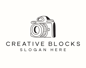 Camera Minimalist Photographer logo design