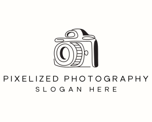 Camera Minimalist Photographer logo design