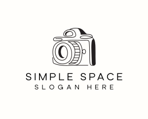 Camera Minimalist Photographer logo design