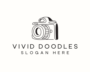 Camera Minimalist Photographer logo design