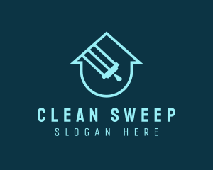 House Cleaning Wiper logo design