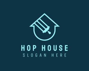 House Cleaning Wiper logo design