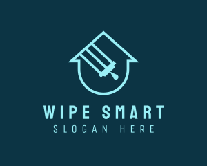 House Cleaning Wiper logo design