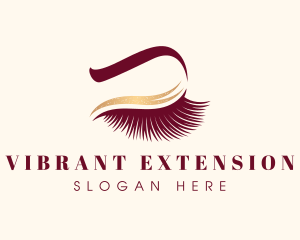 Feminine Eyelash Makeup logo design