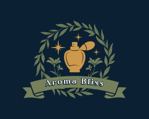 Aroma Scent Perfume Bottle logo design