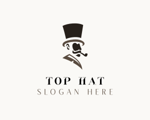 Top Hat Gentleman logo design