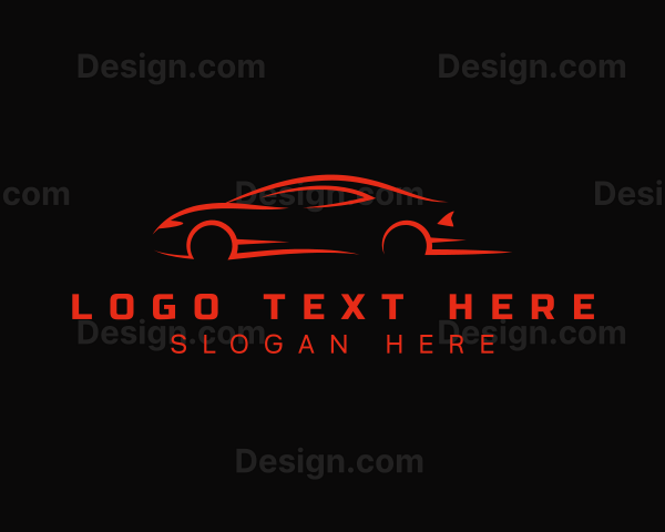 Red Racing Car Logo