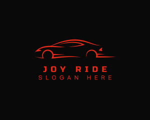 Red Racing Car logo design